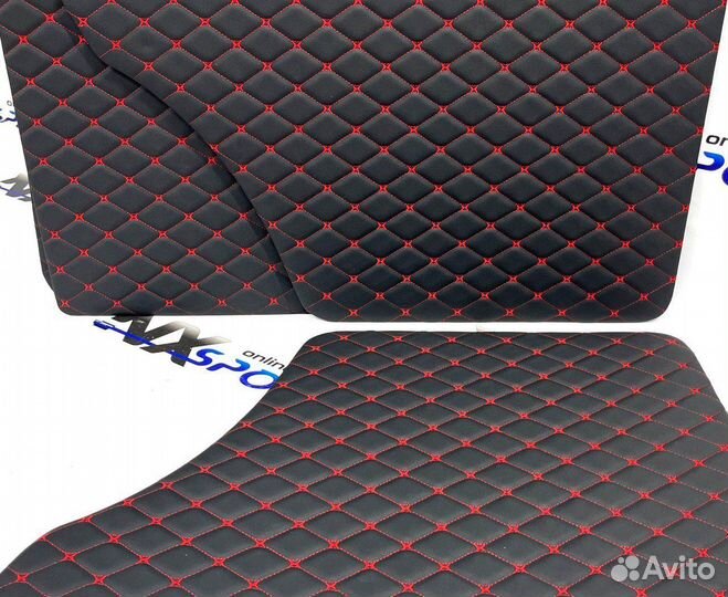 Дверные карты ваз 2107 в коже 