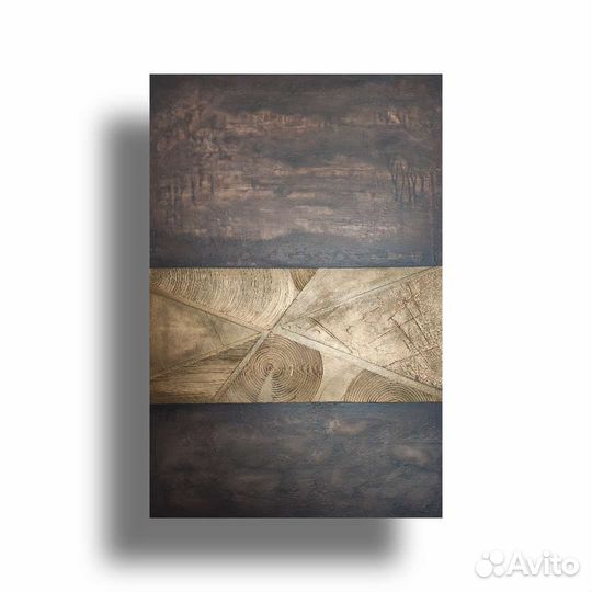 Интерьерная абстрактная картина «Часы»