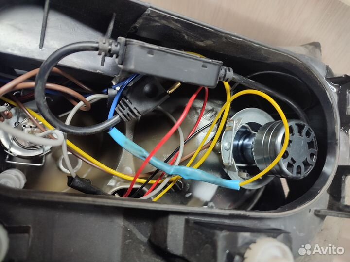 Фары amg на priora с LED лампами