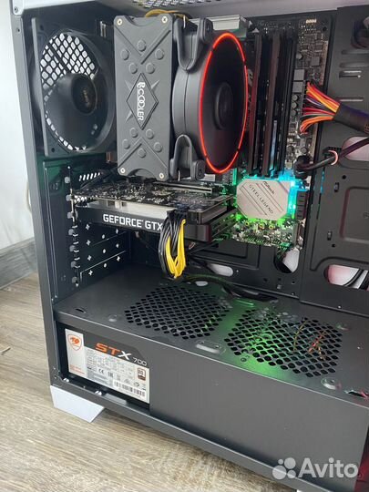 Компьютер с моником144 Ryzen 5 2600 GTX 1650 4gb