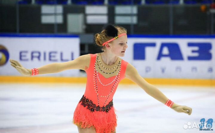 Платье для выступлений фигурное катание размер 134