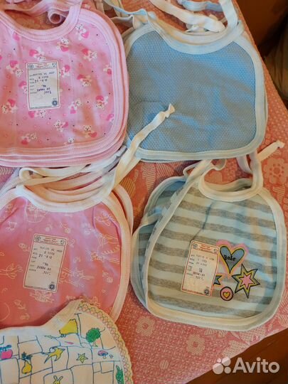 Фартук слюнявчики новые разные