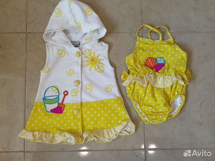 Комплект халатик и купальник