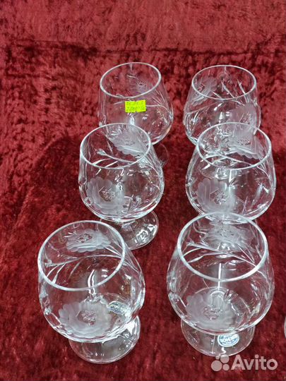 Хрустальные Бокалы Для Бренди Чехословакия