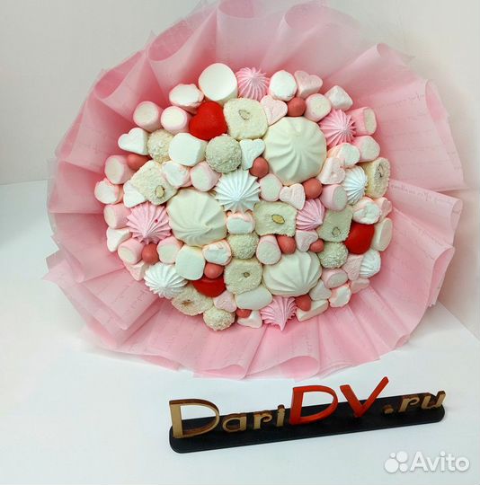 Букет зефирный с маршмеллоу арт. 3540 в Хабаровске