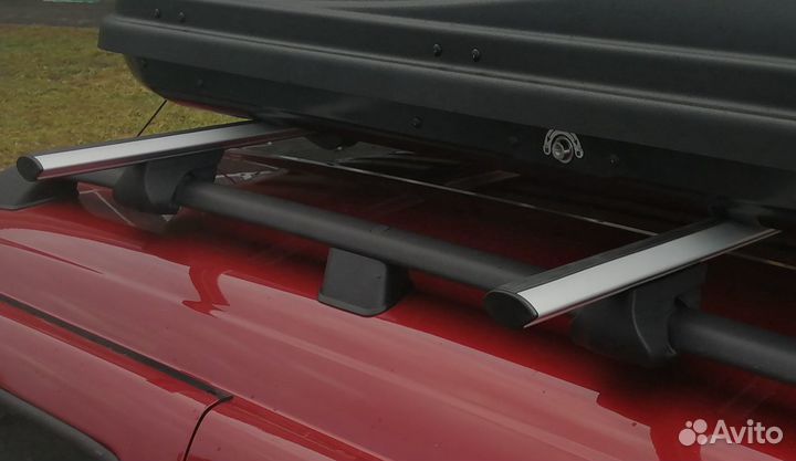 Багажник на рейлинги аэродинамический капля 120см