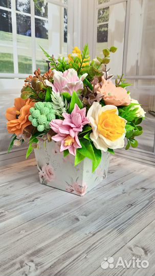 Весенний букет - мыло ручной работы