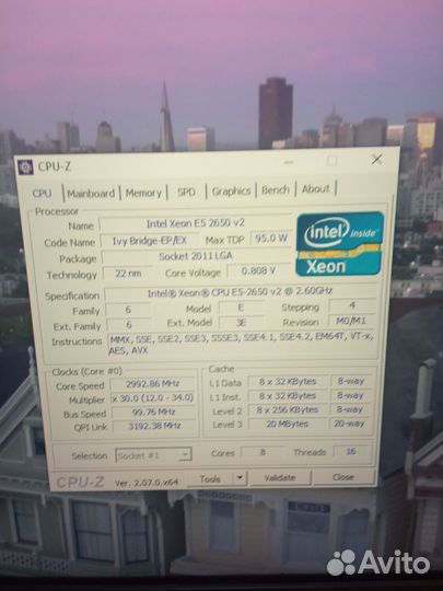 Процессор intel xeon E5-2650 V2
