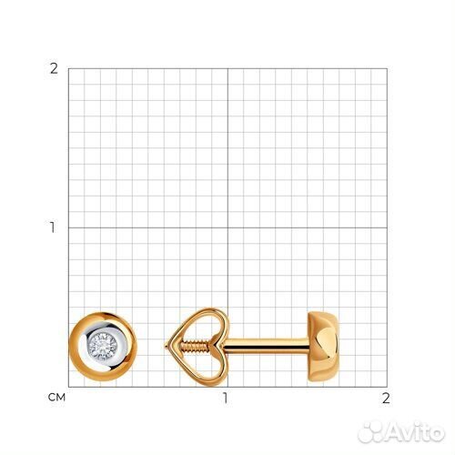 Серьги Diamant из золота, 51-222-01915-1