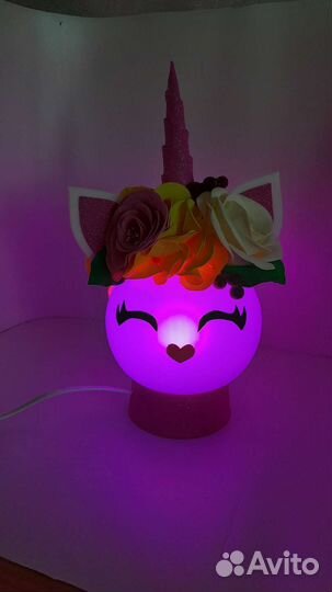 Светильник Единорожка