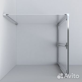 Душ. уголок Vincea 80x90 Chrome Стекло vsr-1g9090