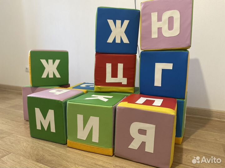 Кубики игровые мягкие