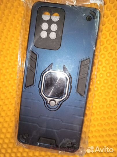 Чехол Infinix Note 10 Pro защита камер и кольцо