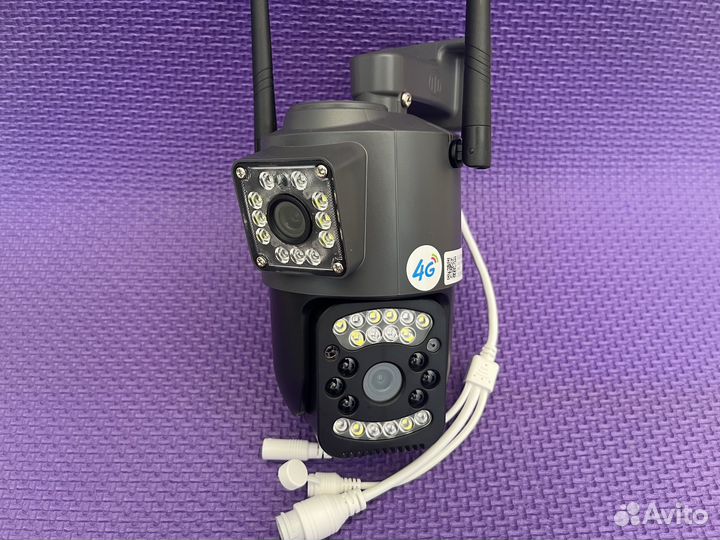 IP 4G двойная камера видеонаблюдения