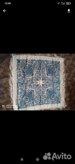 Платок шаль павлопосадский