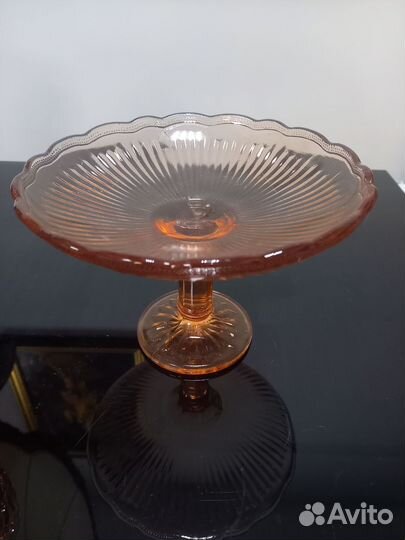 Вазы из цветного стекла СССР