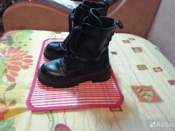 Полусапожки женские 37 размера демисезонные чёрные