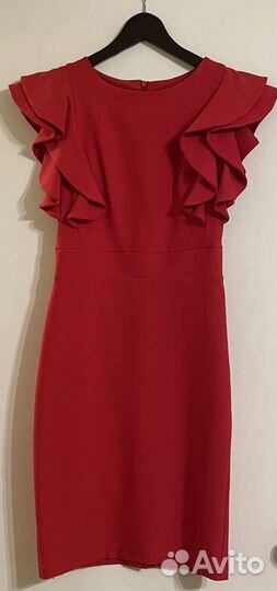 Вечернее платье 42 44 красное