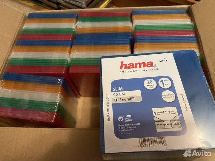 Немецкие боксы Hama для CD дисков