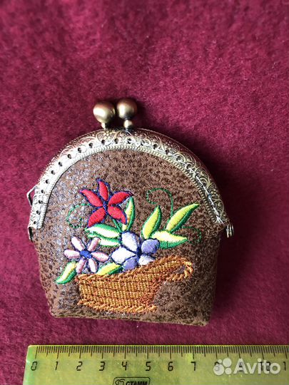 Кошелек монетница с фермуаром