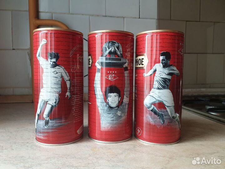 Коллекционные пивные банки легенды спартака