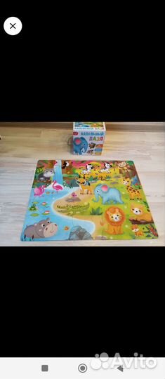 Крупные напольные пазлы пакетом