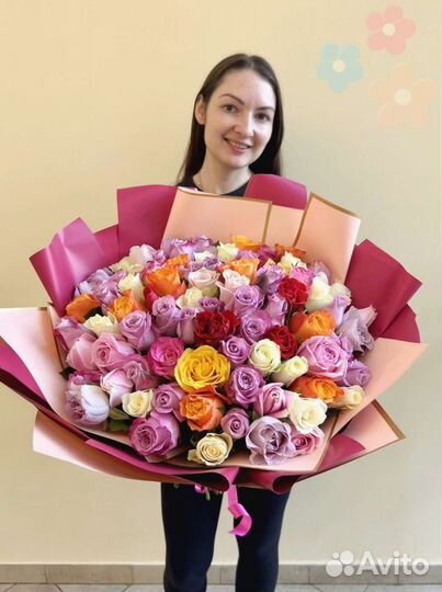 101 Роза Букеты 31 51 101 Роза