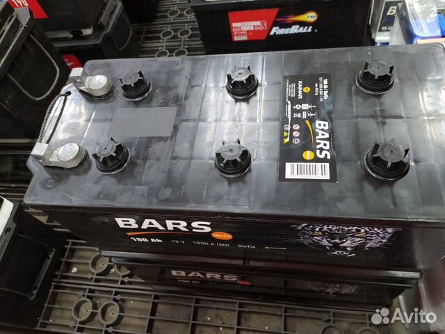 Аккумулятор Барс (Bars) 190 Ач. Болт. Доставка