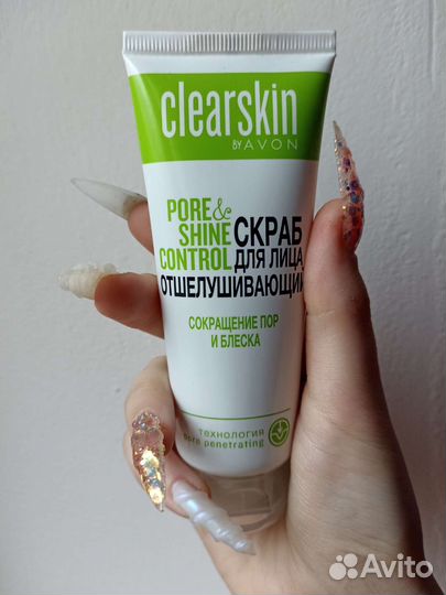 Скраб для лица Avon Сlearskin отшелушивающий