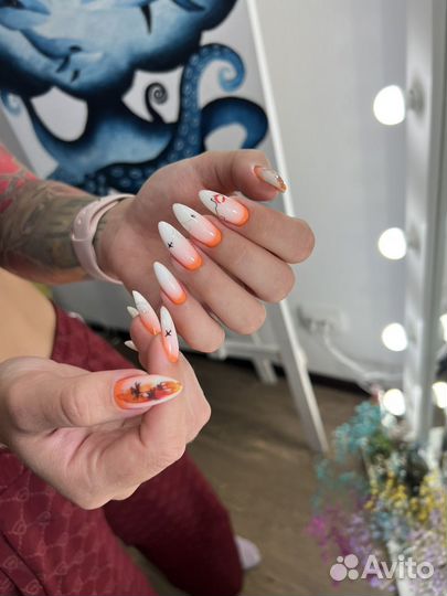 Гель лак, наращивание, маникюр