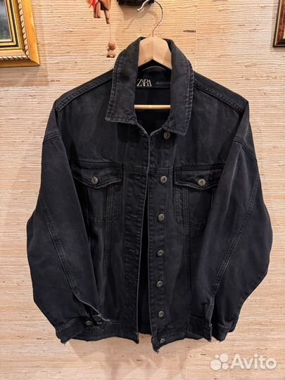 Джинсовая куртка Zara M легкий овер