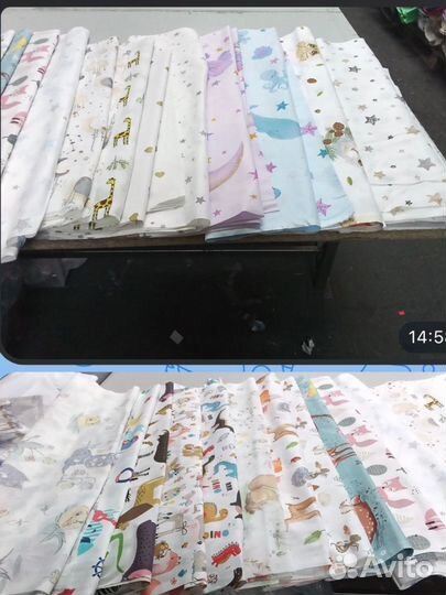 Непромокаемая пелёнка хлопок 50х70 см 25 принтов