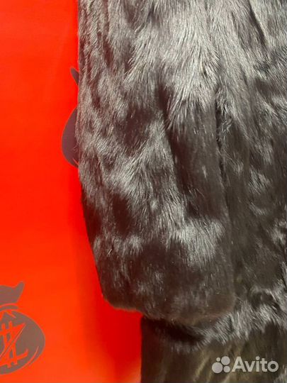 Шуба с капюшоном норковая (50738)