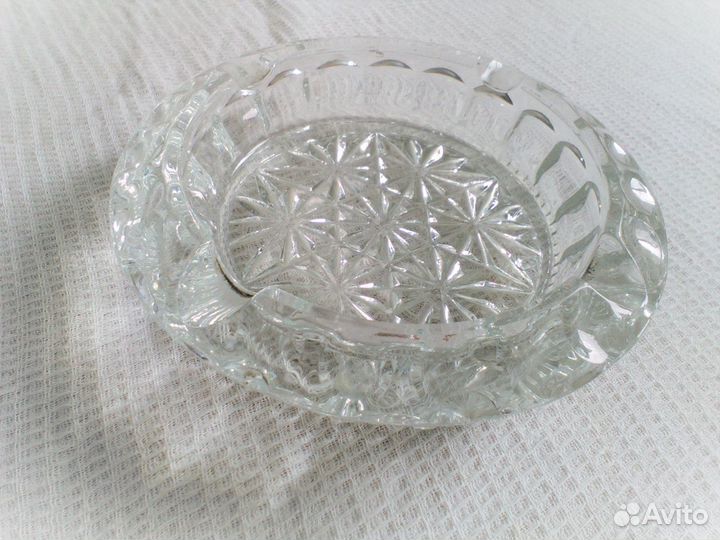 Пепельница хрустальная большая