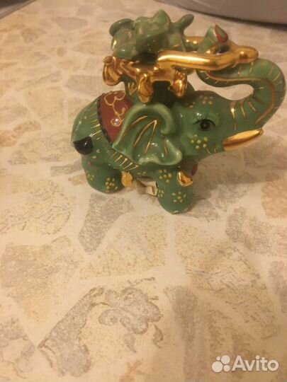 Фарфоровый слон фэн-шуй