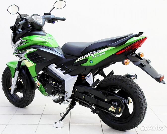 Мопед Storm Cross механика 125 см3 зеленый