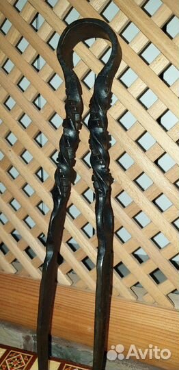 Щипцы угольные кованые ручная работа