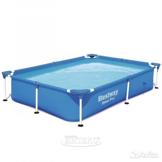 Прямоугольный каркасный бассейн Bestway 221*150*43