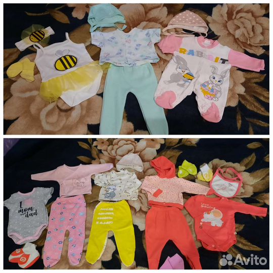 Вещи на девочку от 0 до 12 месяцев