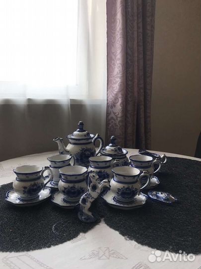 Чайный сервиз гжель