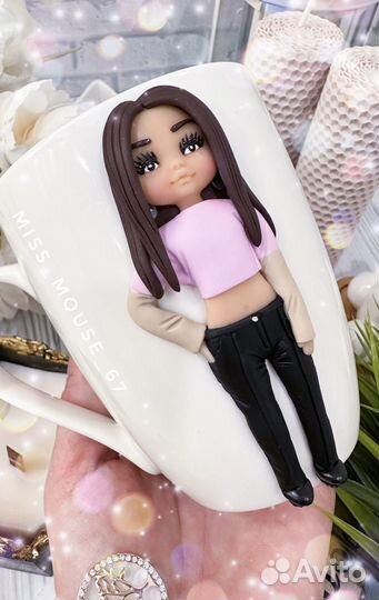 Кружки из полимерной глины по фото