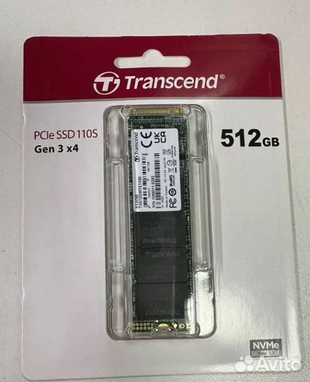 Новый SSD M.2 Nvme 512 gb Transcend
