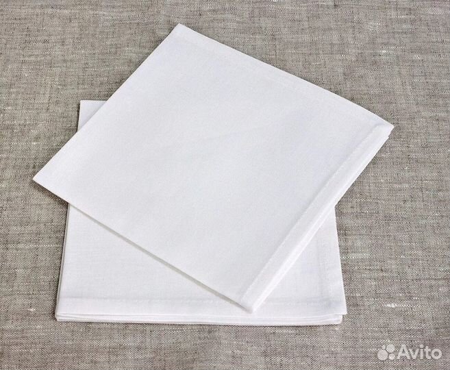 Новые Салфетки сервировочные белые Хлопок