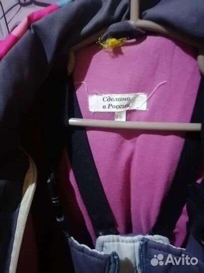 Зимний костюм для девочки 98