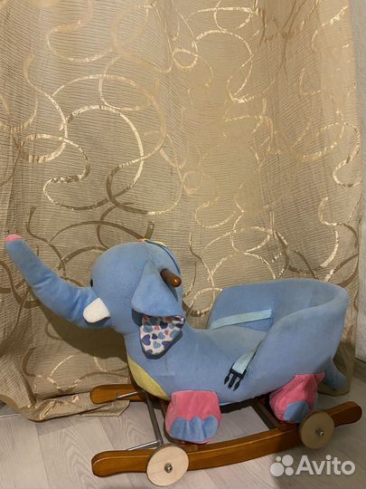 Игрушка качалка слоник (каталка)