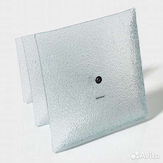 Фруктовница стеклянная 3-х ярусная прямоугольная