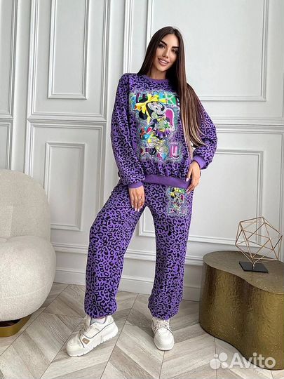 Костюм женский оверсайз хлопок