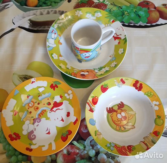 Набор детской посуды для кормления