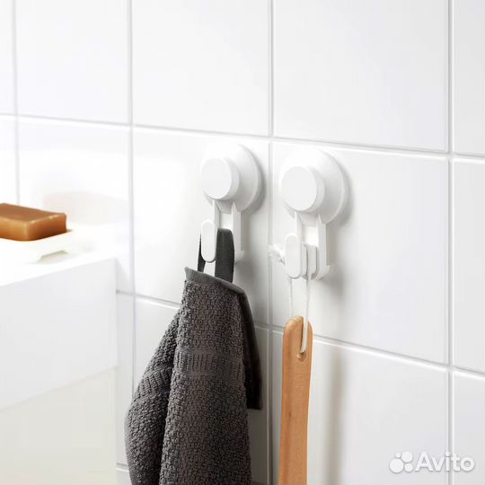 Тискен IKEA Tisken крючок с присоской, 2 шт