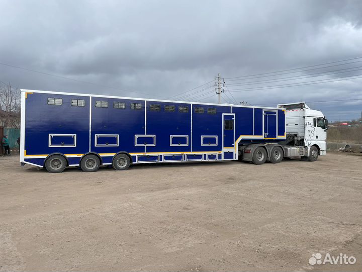 Прицеп для перевозки лошадей на 10 голов